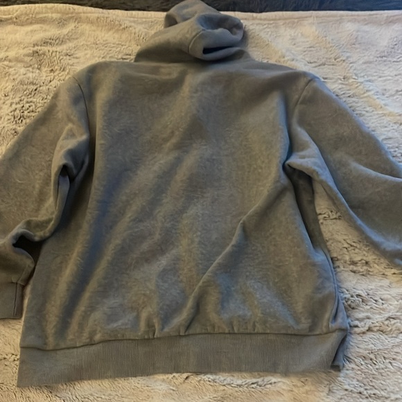 Grey Hoodie Sweatshirt Zipper Large - Picture 6 of 6